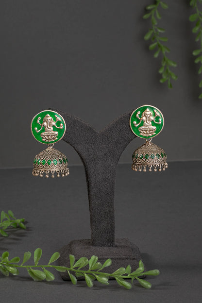 OXIDISED EARRINGS/ INDO WESTERN EARRINGS/JHUMKA