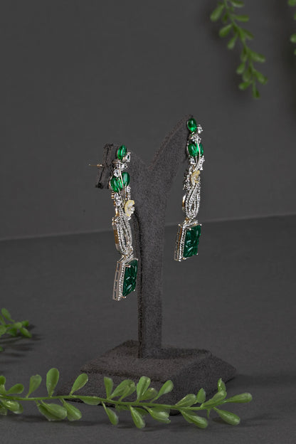 CUBIC ZIRCONIA / INDO WESTERN EARRINGS