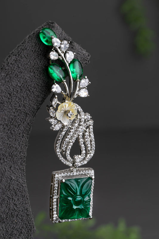 CUBIC ZIRCONIA / INDO WESTERN EARRINGS