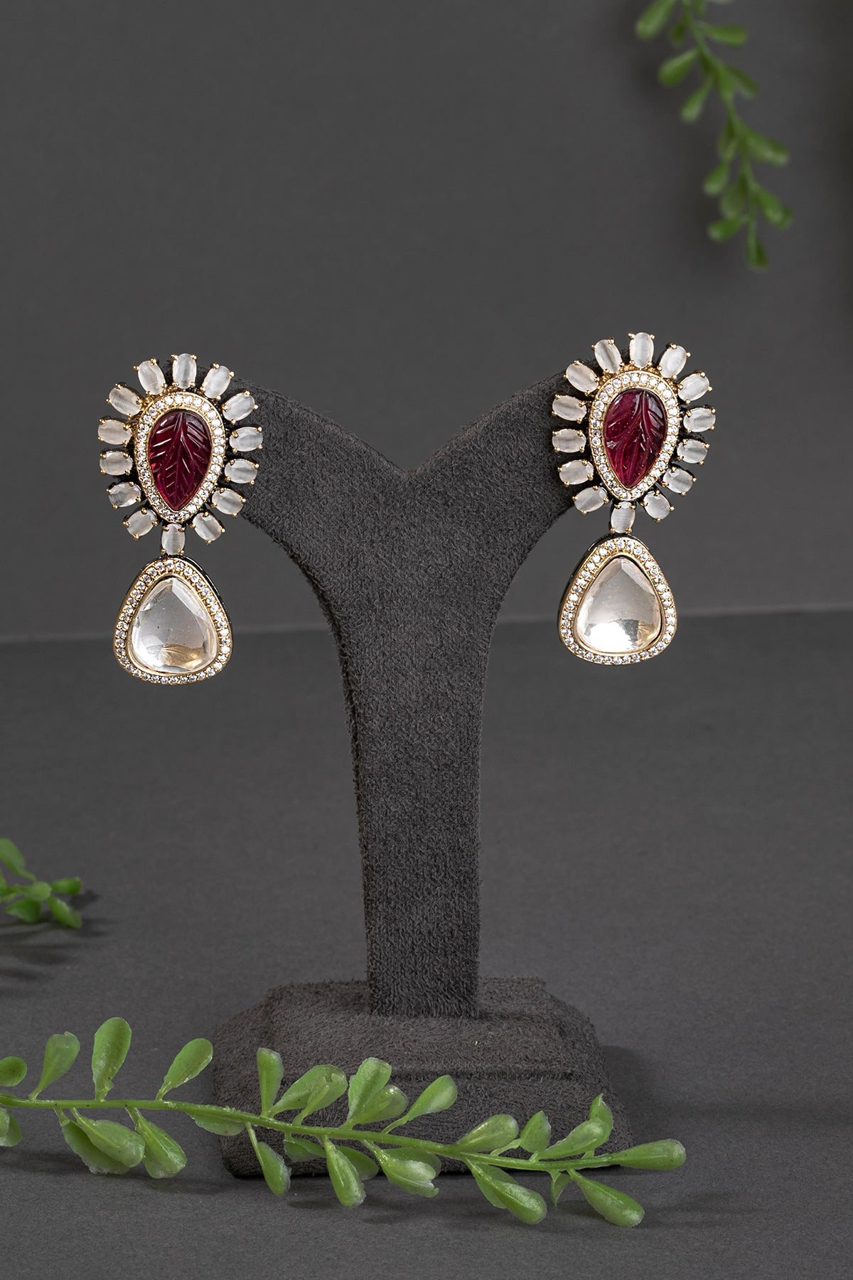 CUBIC ZIRCONIA / INDO WESTERN EARRINGS