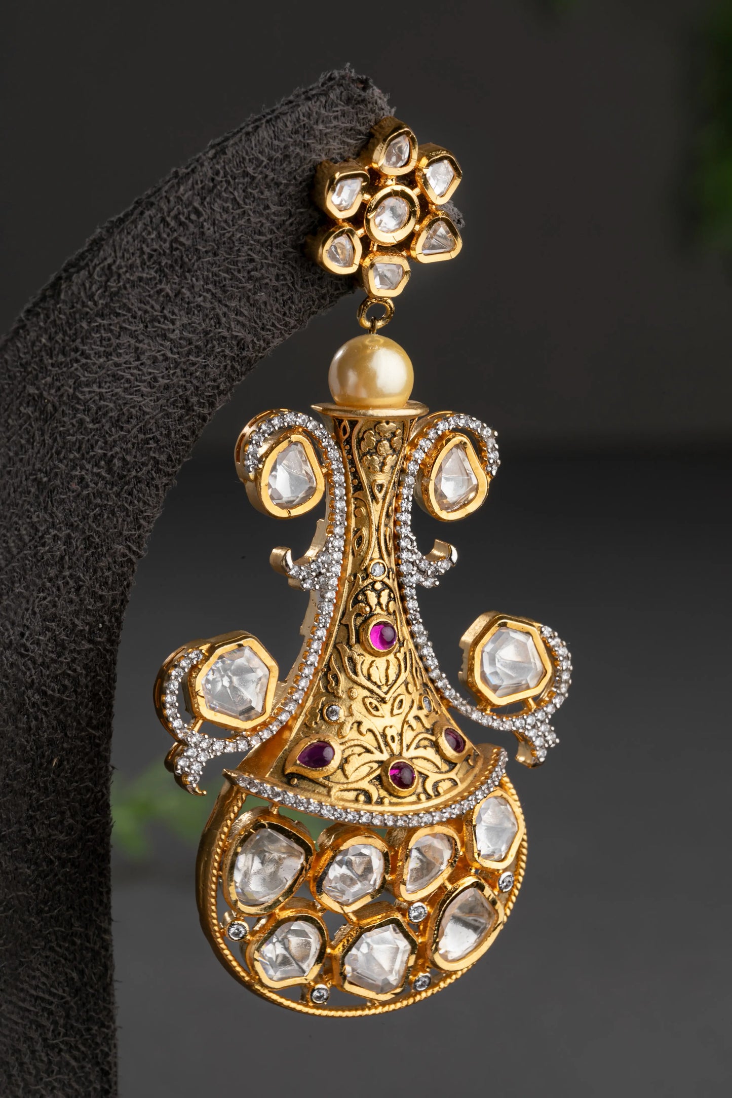 KUNDAN POLKI EARRINGS