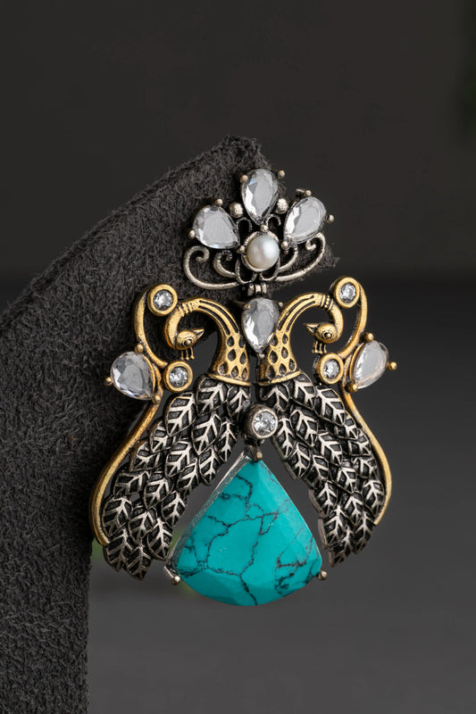 OXIDISED EARRINGS/ INDO WESTERN EARRINGS / KUNDAN POLKI EARRINGS