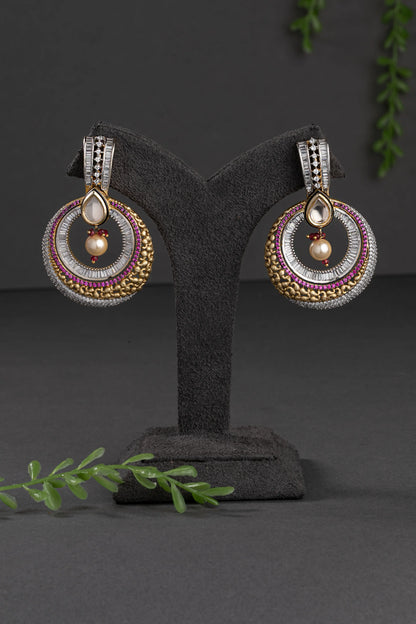 KUNDAN POLKI EARRINGS