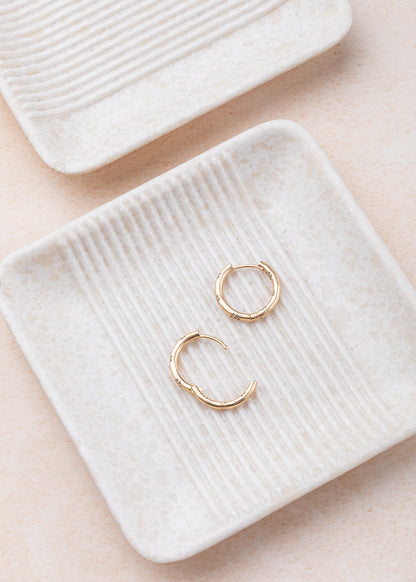 CUBIC ZIRCONIA EARRINGS / HOOP EARRINGS