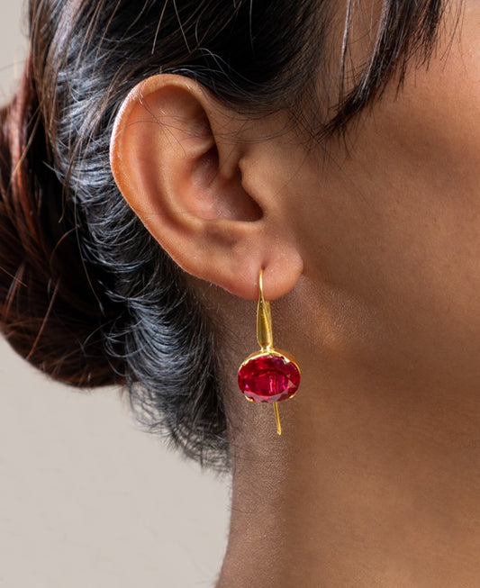 BRASS COLLECTION / SEMI PRECIOUS EARRINGS