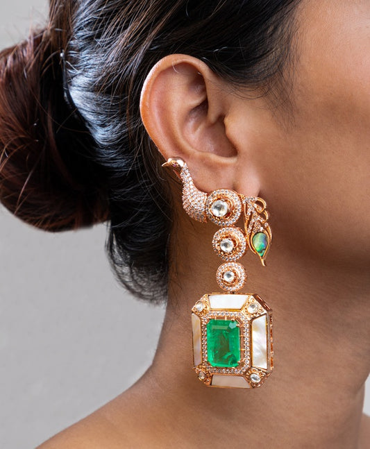 KUNDAN POLKI EARRINGS