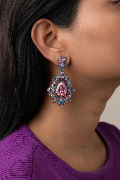 CUBIC ZIRCONIA / INDO WESTERN EARRINGS