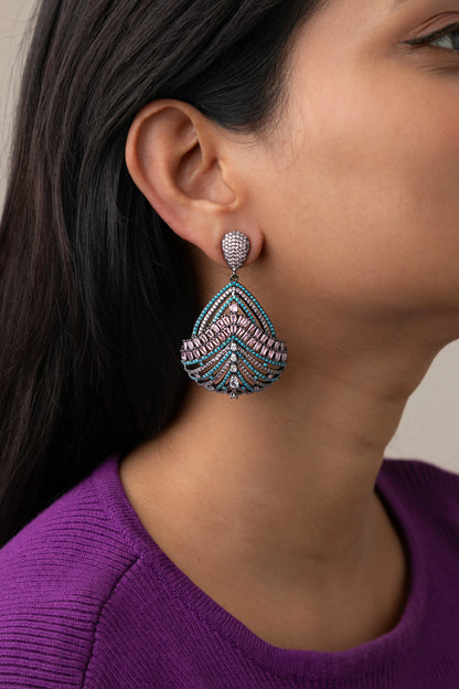 CUBIC ZIRCONIA / INDO WESTERN EARRINGS