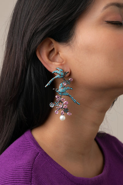 CUBIC ZIRCONIA / INDO WESTERN EARRINGS