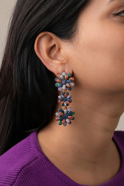 CUBIC ZIRCONIA / INDO WESTERN EARRINGS