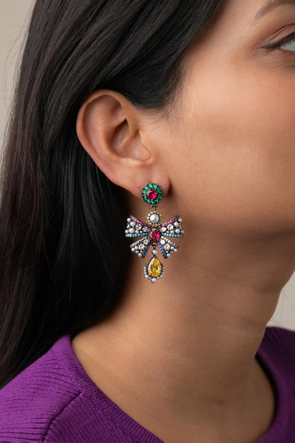 CUBIC ZIRCONIA / INDO WESTERN EARRINGS