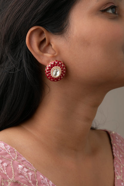 EAR STUDS / INDO WESTERN / KUNDAN POLKI EARRINGS