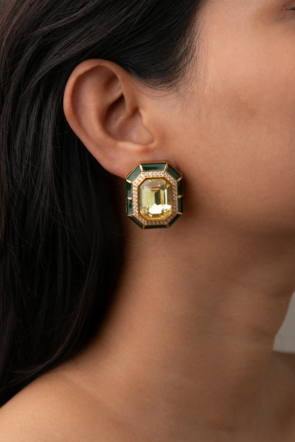 KUNDAN POLKI /INDO WESTERN / CUBIC ZIRCONIA EARRINGS