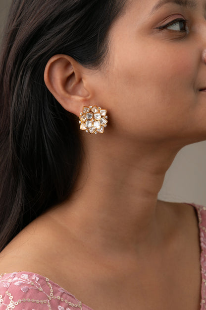 KUNDAN POLKI /INDO WESTERN / CUBIC ZIRCONIA EARRINGS