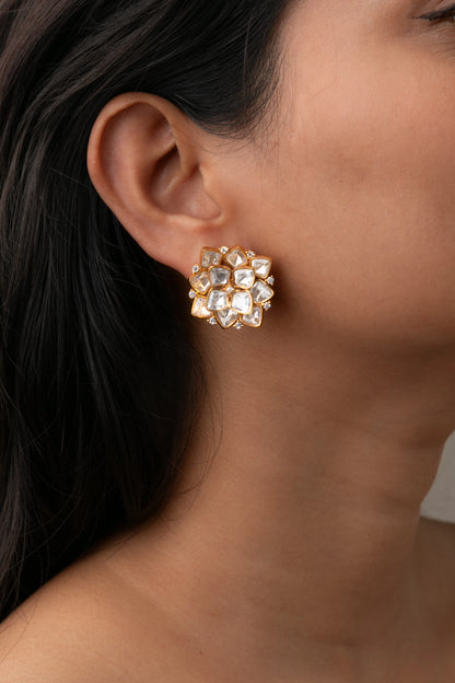 KUNDAN POLKI /INDO WESTERN / CUBIC ZIRCONIA EARRINGS