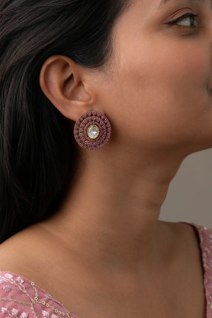 CUBIC ZIRCONIA EARRINGS / EAR STUDS