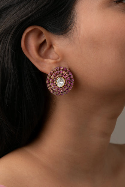 CUBIC ZIRCONIA EARRINGS / EAR STUDS