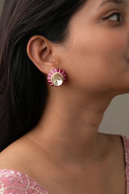 KUNDAN POLKI EARRINGS