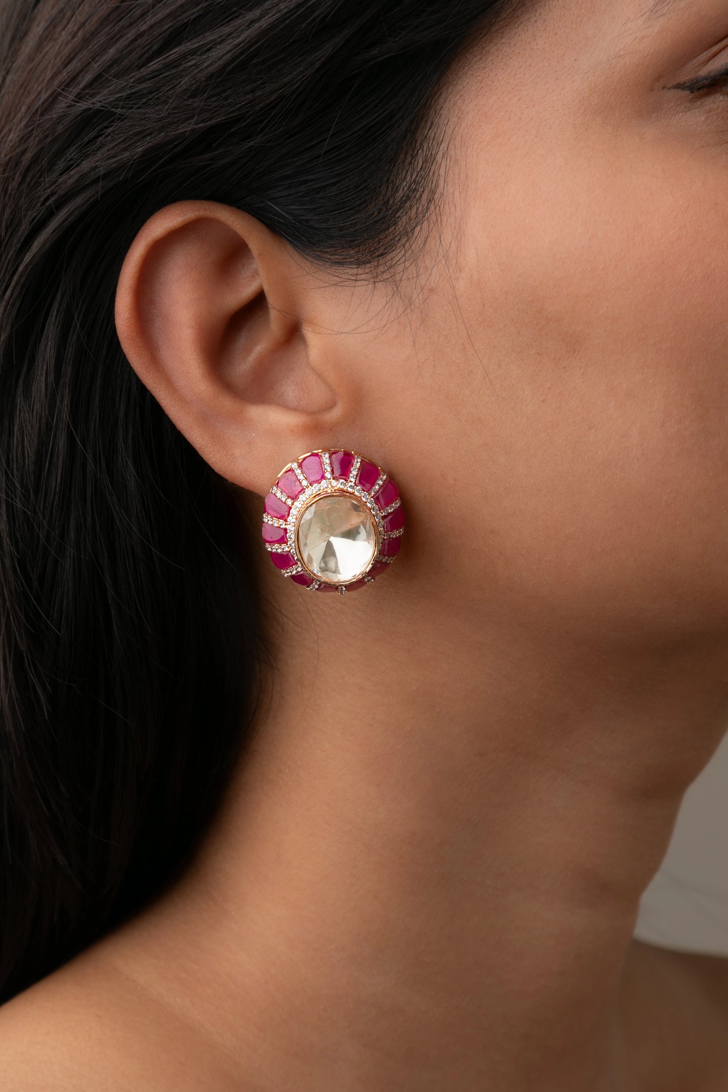 KUNDAN POLKI EARRINGS