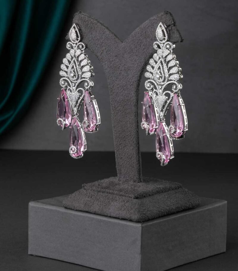 CUBIC ZIRCONIA EARRINGS - Image 2