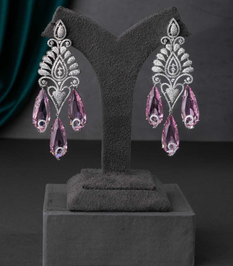 CUBIC ZIRCONIA EARRINGS - Image 3