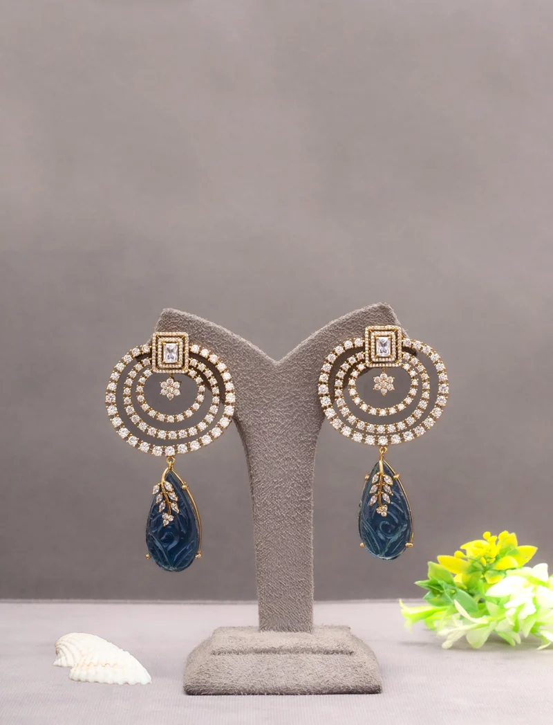 CUBIC ZIRCONIA / INDO WESTERN EARRINGS