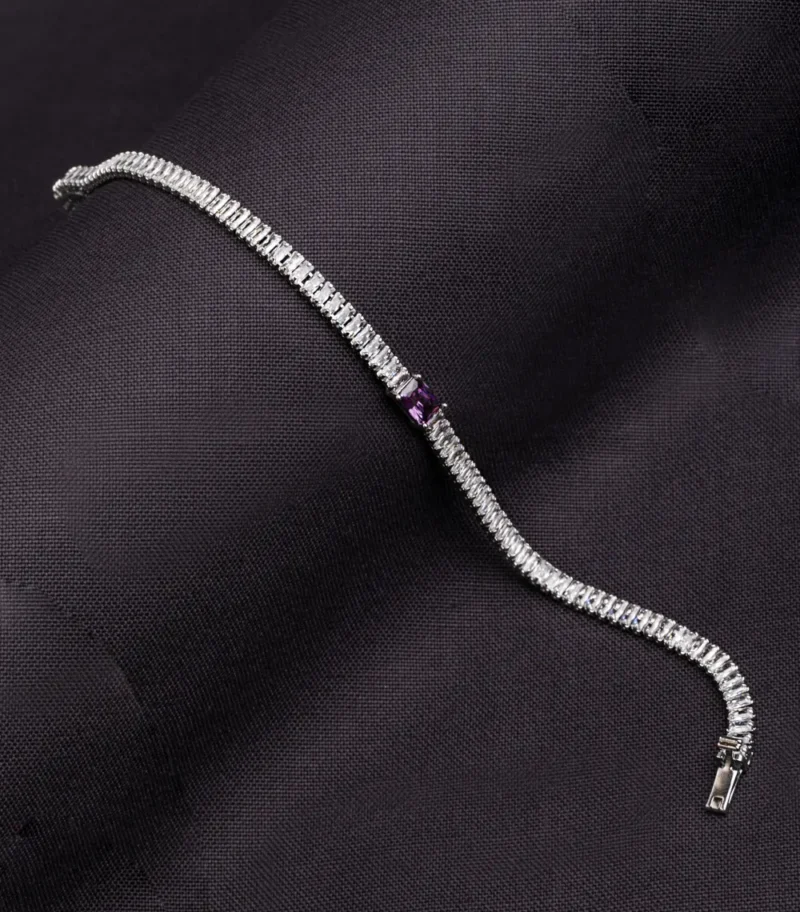 CUBIC ZIRCONIA TENNIS BRACELET - Image 3