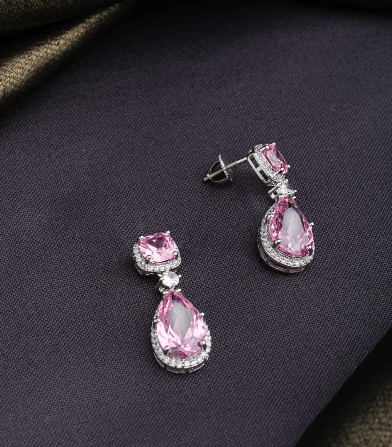 EAR STUDS /  CUBIC ZIRCONIA - Image 3