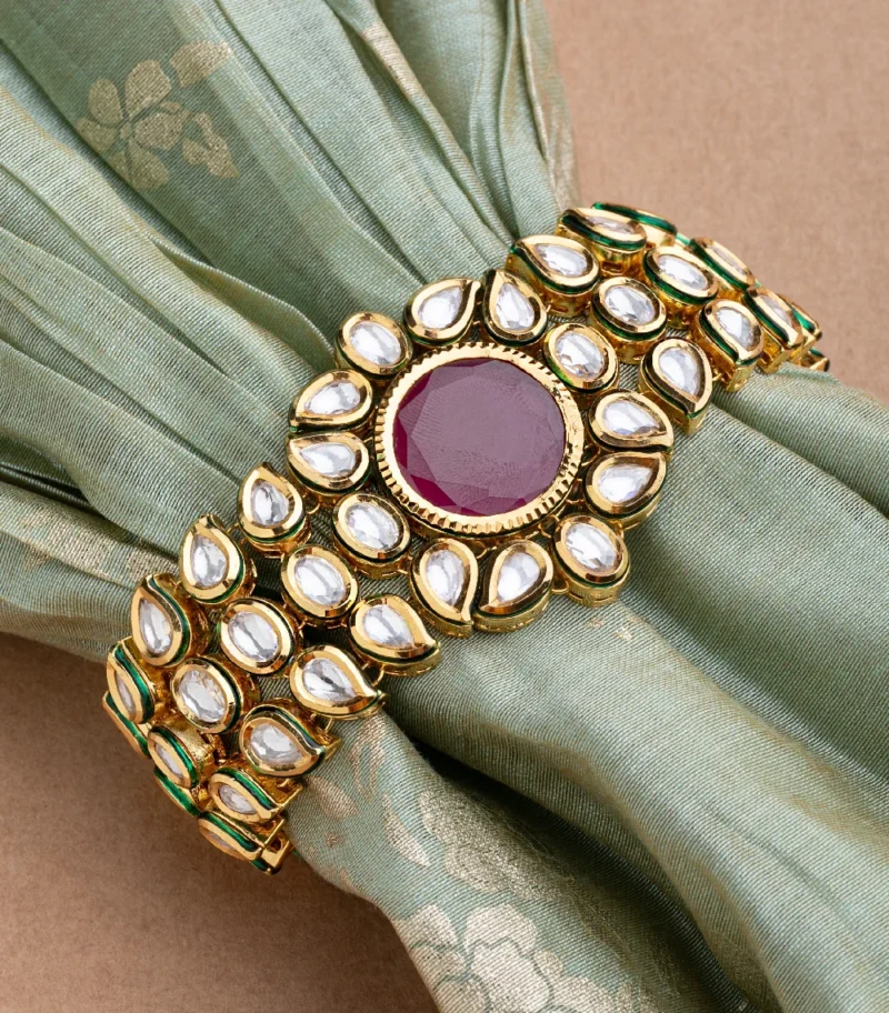 KUNDAN POLKI BRACELET