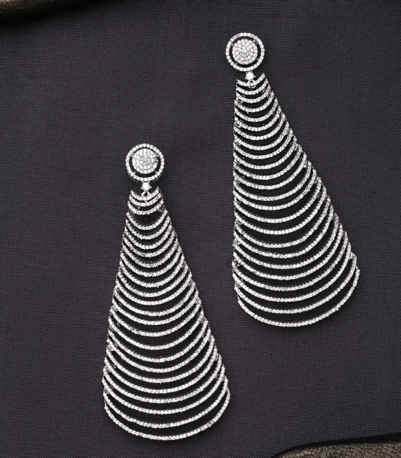 CUBIC ZIRCONIA EARRINGS - Image 2