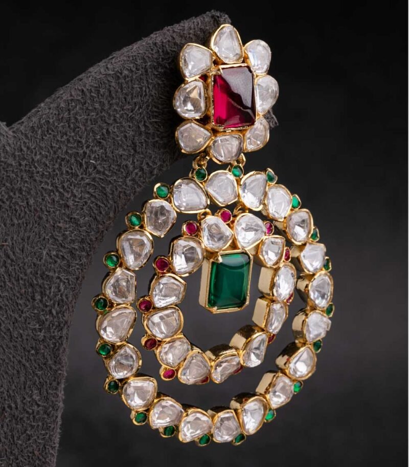 KUNDAN POLKI EARRINGS