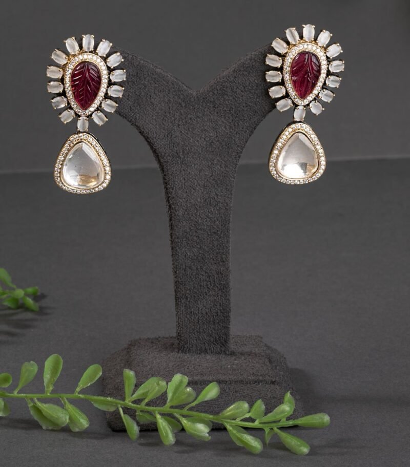 KUNDAN POLKI / INDO WESTERN EARRINGS - Image 3