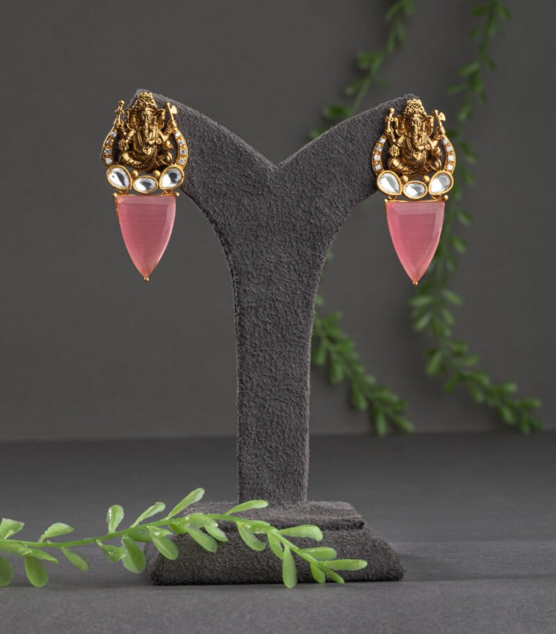 INDO WESTERN /TEMPLE EARRINGS /EAR STUDS - Image 2