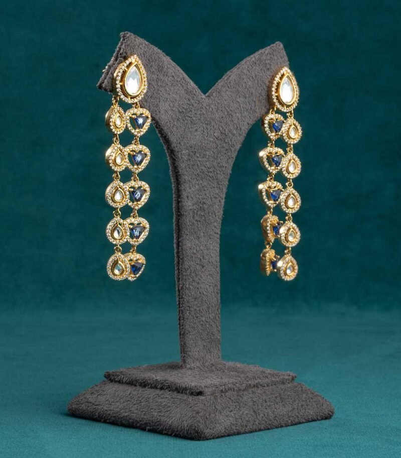 CUBIC ZIRCONIA / INDO WESTERN EARRINGS - Image 2