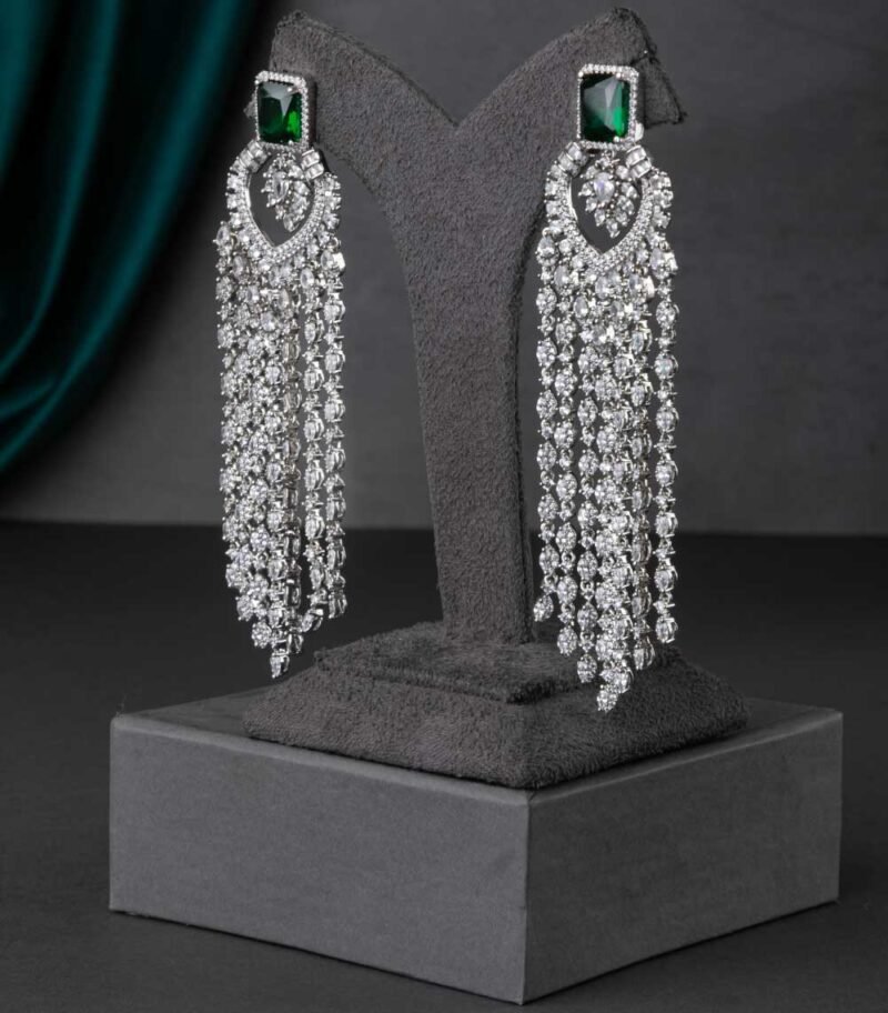 CUBIC ZIRCONIA EARRINGS - Image 3