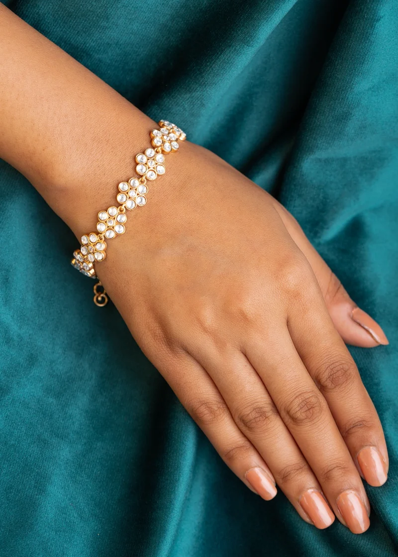 KUNDAN POLKI BRACELET