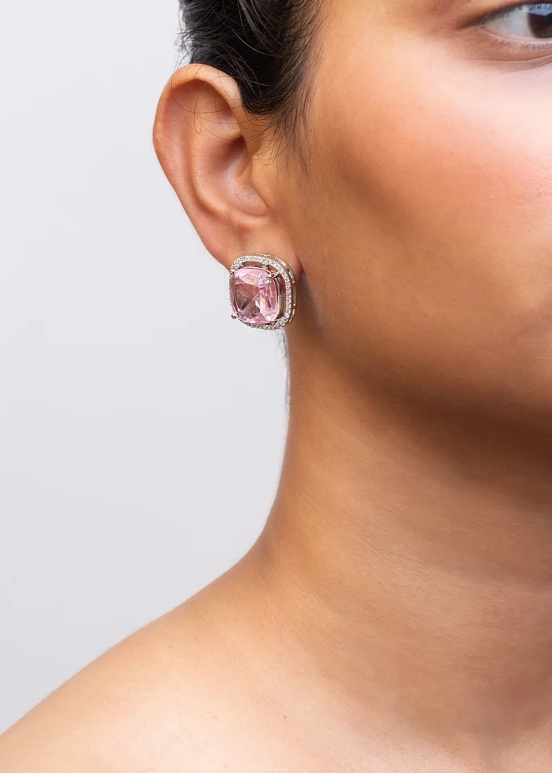 CUBIC ZIRCONIA EARRINGS / EAR STUDS - Image 2