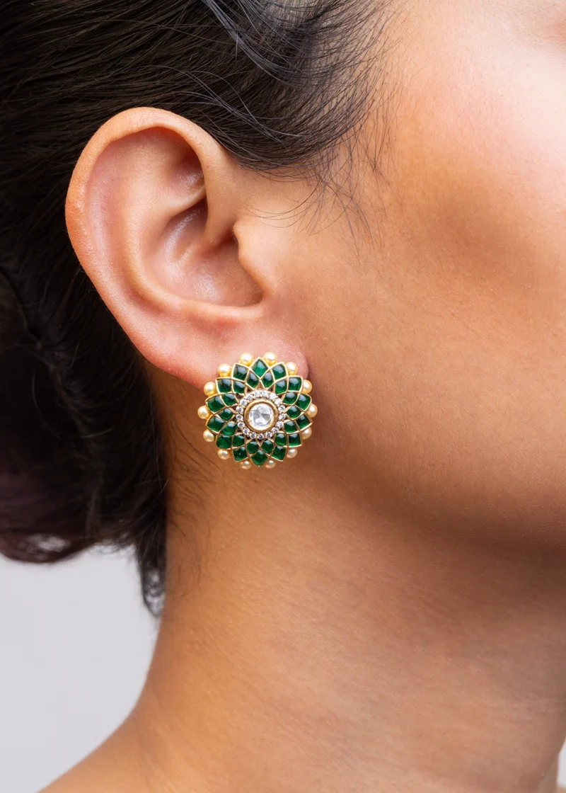 EAR STUDS / INDO WESTERN / KUNDAN POLKI EARRINGS