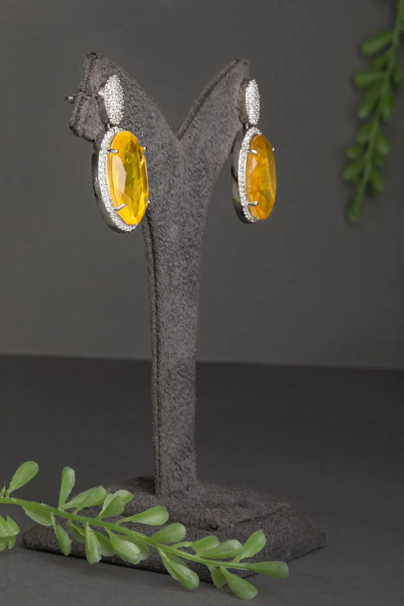 CUBIC ZIRCONIA / INDO WESTERN EARRINGS - Image 2