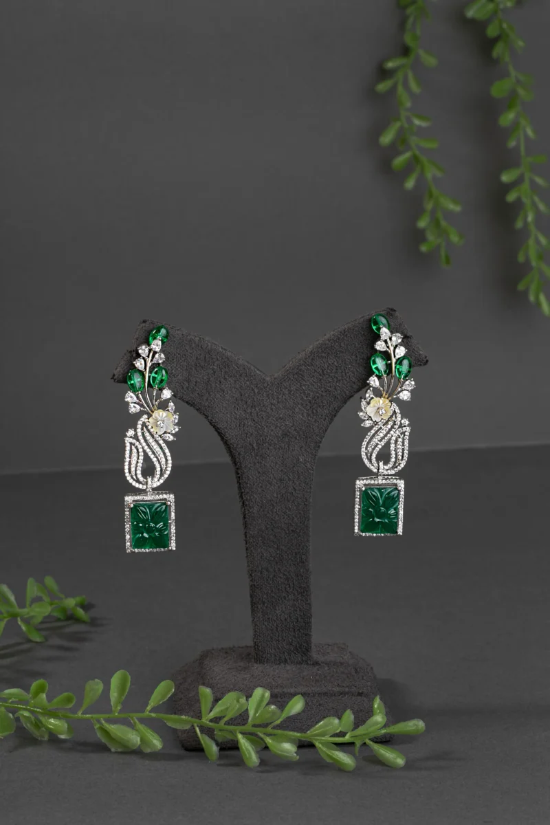 CUBIC ZIRCONIA / INDO WESTERN EARRINGS