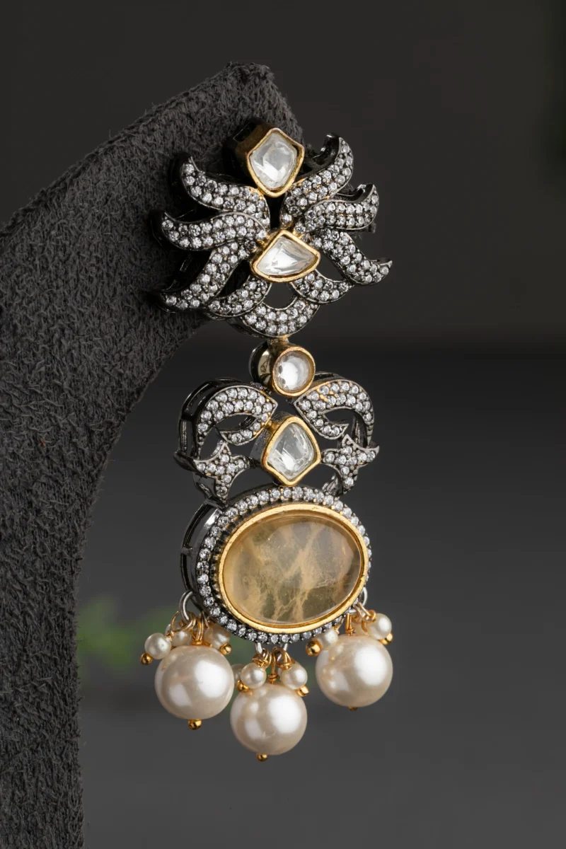 KUNDAN POLKI / INDO WESTERN EARRINGS - Image 3