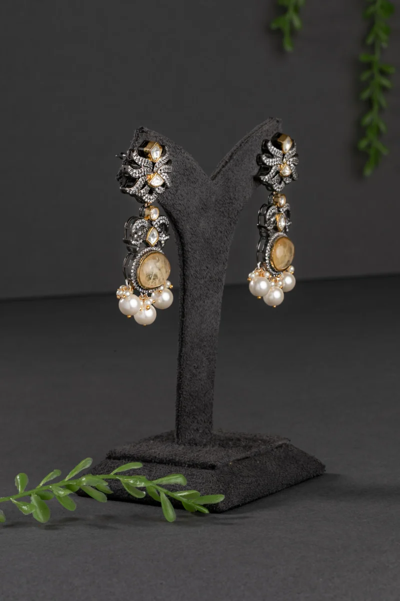 KUNDAN POLKI / INDO WESTERN EARRINGS - Image 2