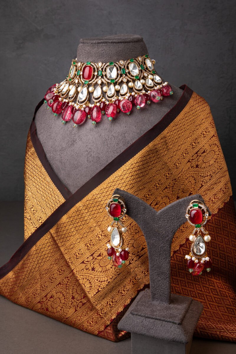 INDOWESTERN/CHOKER/KUNDAN NECKLACE